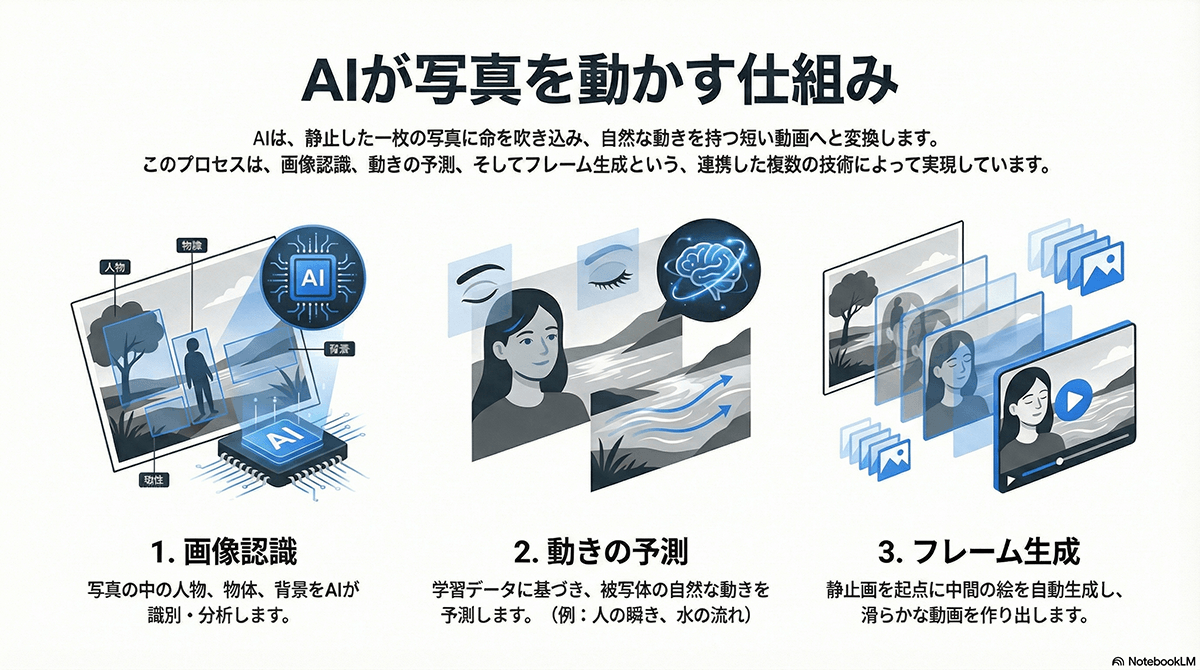 AIが写真を動かす仕組み