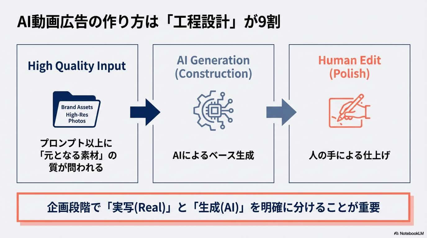 AI動画広告の作り方は「工程設計」が9割