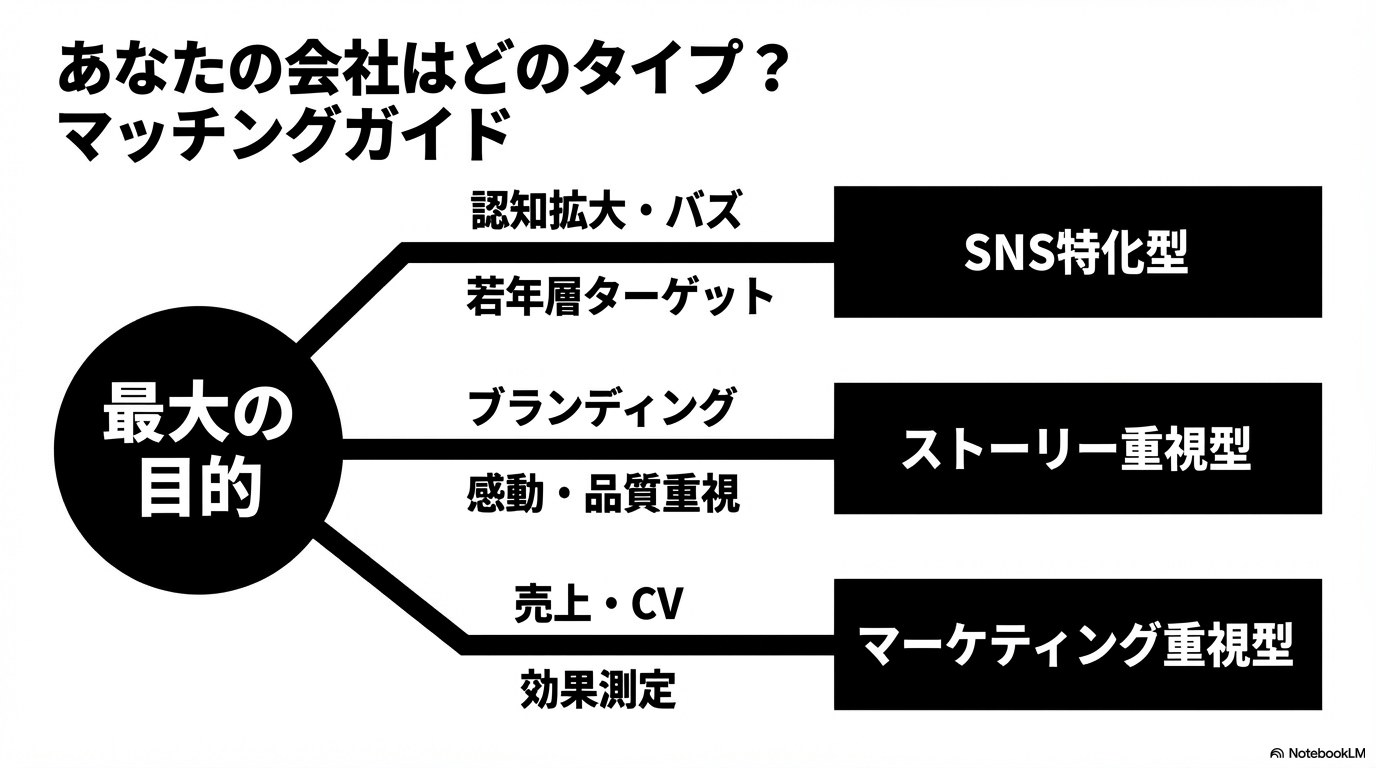 あなたの会社はどのタイプ？マッチングガイド