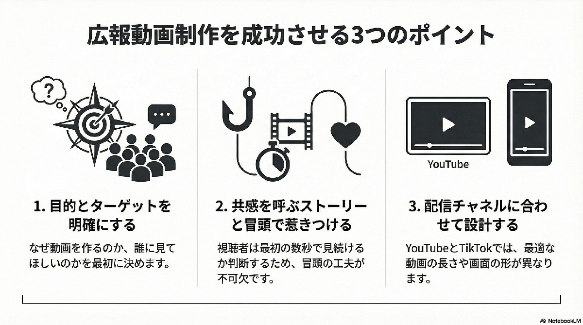 広報動画制作を成功させるポイント