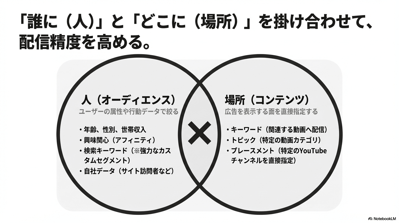 「誰に」と「どこに」を掛け合わせて配信精度を高める