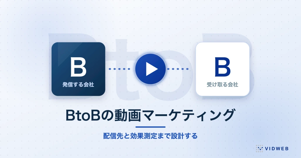 BtoBの動画マーケティング｜配信先・効果測定・費用まで制作と運用の実務で解説